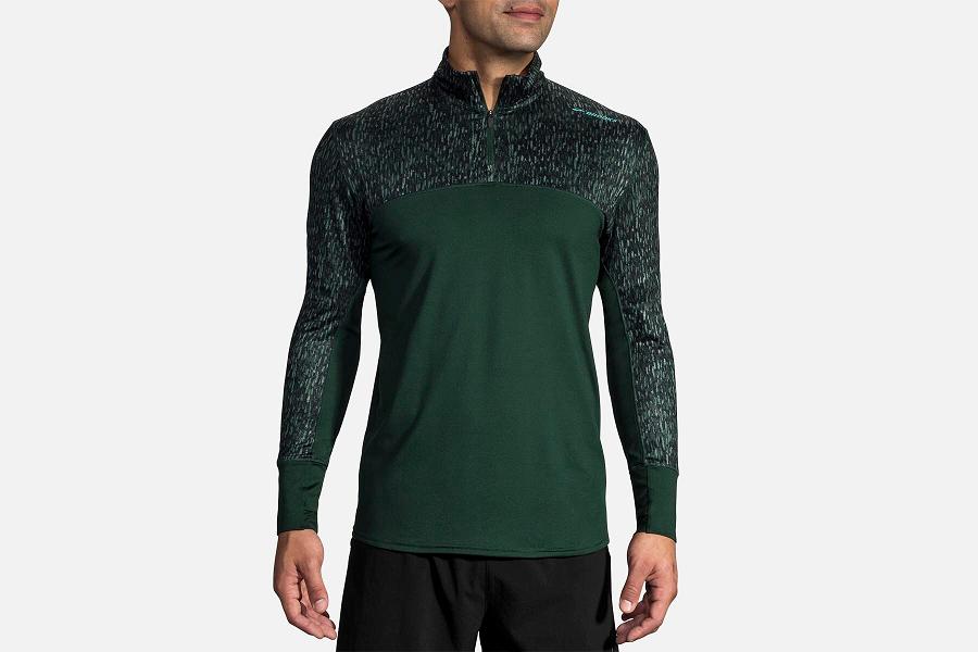 Brooks Dash Men Athletic Wear & Running Hoodie Green THP681092